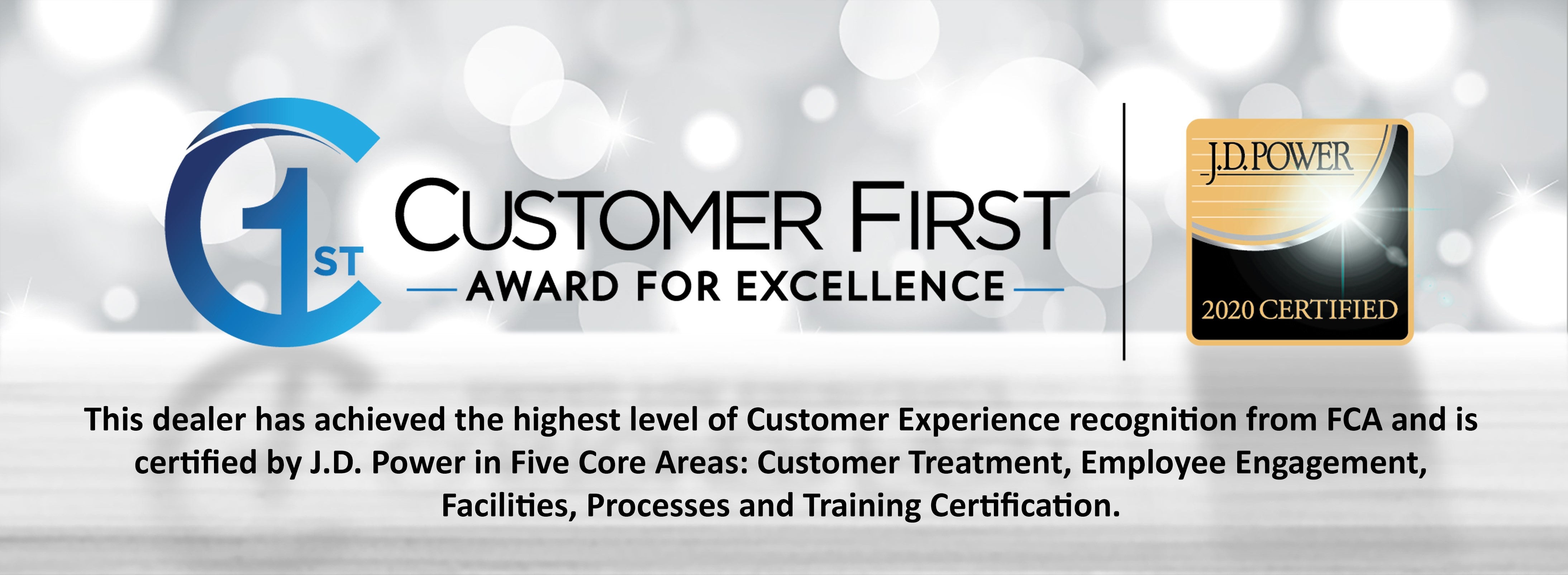 Customer First Award for Excellence for 2019 at Hosick Motors Inc- CDJR in Vandalia, IL